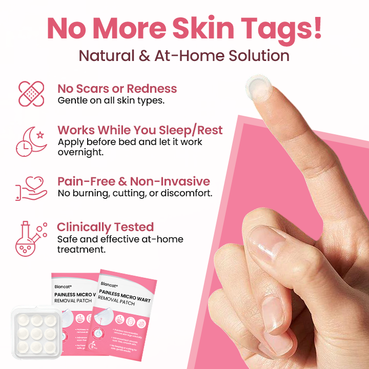 Biancat® Painless Micro Wart Removal Patch